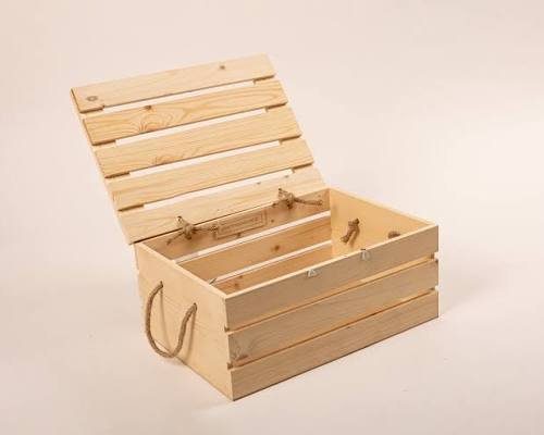 Industrial wooden shipping crates